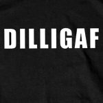 Hot Leathers GSB217 Men’s ‘DILLIGAF’ Black Short Sleeve T-Shirt - Image 3