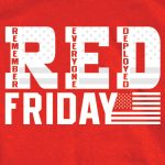Hot Leathers GSB362 Men’s ‘R.E.D’ Short Sleeve Red T-Shirt - Image 3