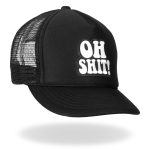 Hot Leathers GSH1006 Oh Shit Trucker Black Hat - Image 3