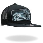 Hot Leathers GSH1019 Black ‘Assassin Rider’ Snap Back Hat - Image 6