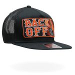Hot Leathers GSH1020 Black ‘Back Off Bone Finger’ Snap Back Hat - Image 6