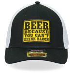 Hot Leathers GSH1024 Can’t Drink Bacon Trucker Hat