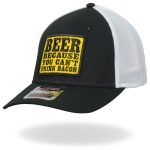 Hot Leathers GSH1024 Can’t Drink Bacon Trucker Hat - Image 2