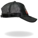 Hot Leathers GSH1030 Denim Tattered Flag Trucker Hat - Image 5
