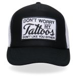 Hot Leathers GSH1035 Don’t Worry Tattoo Trucker Hat