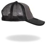 Hot Leathers Gray And Black Trucker Hat Dirty Hands GSH1043 - Image 5