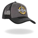 Hot Leathers Gray And Black Trucker Hat Dirty Hands GSH1043 - Image 6
