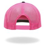 Hot Leathers Charcoal and pink Girly Skull Trucker Hat GSH1052 - Image 4