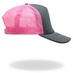 Hot Leathers Charcoal and pink Girly Skull Trucker Hat GSH1052 - Image 5