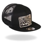 Hot Leathers GSH2003 Tattooed for Life Skull and Bolts Snap Back Hat - Image 4