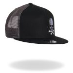 Hot Leathers GSH2004 Flag Skull Snap Back Ball Hat - Image 6