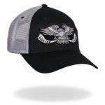 Hot Leathers GSH2006 Eagle Tattoo Trucker Black and Grey Hat - Image 4