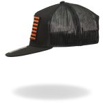Hot Leathers GSH2009 Orange USA Flag Snapback Hat - Image 3