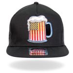 Hot Leathers GSH2021 Beer Mug Flag Snapback Adjustable Hat - Image 5