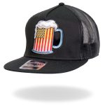 Hot Leathers GSH2021 Beer Mug Flag Snapback Adjustable Hat - Image 2