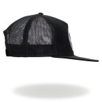 Hot Leathers GSH2023 Black Circle Skull Snapback Hat - Image 6