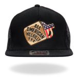 Hot Leathers GSH2025 Black All American Hilbilly Snapback - Image 3