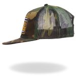 Hot Leathers GSH2028 Black We The People Camo Snapback Hat - Image 4