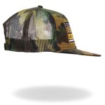 Hot Leathers GSH2028 Black We The People Camo Snapback Hat - Image 5