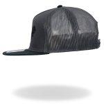 Hot Leathers Charcoal and Black EKG Piston Snapback Hat GSH2031 - Image 2