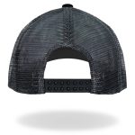 Hot Leathers Charcoal and Black EKG Piston Snapback Hat GSH2031 - Image 3
