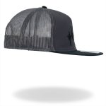 Hot Leathers Charcoal and Black EKG Piston Snapback Hat GSH2031 - Image 4