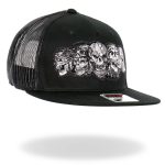 Hot leathers Black 5 Skulls Straight Snapback Hat GSH2034 - Image 6