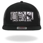 Hot Leathers Black Simple Guy 3 B’s Snapback Hat GSH2038 - Image 6