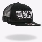 Hot Leathers Black Simple Guy 3 B’s Snapback Hat GSH2038 - Image 5