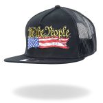 Hot Leathers We The People Snap Back Flat Brim Hat GSH2043 - Image 2