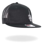 Hot Leathers Black Skeleton Hand DILLIGAF Snapback Hat GSH4007 - Image 6