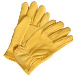 Hot Leathers GVD1012 Gold Deerskin Leather Driving Gloves - Image 2