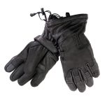 Hot Leathers GVD1015 Black Deerskin Leather Gauntlet Gloves - Image 3