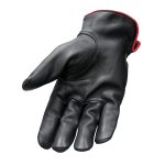Hot Leathers GVD2002 Uni-Sex Black ‘Bolt’ Deer Skin Leather Gloves - Image 3