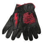 Hot Leathers GVD2002 Uni-Sex Black ‘Bolt’ Deer Skin Leather Gloves