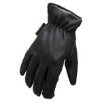 Hot Leathers GVD2003 Uni-Sex ‘Grey and Black Flannel Lined’ Deer Skin Leather Gloves - Image 5