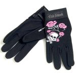 Hot Leathers GVL2005 Skull and Roses Ladies Mechanics Work Gloves - Image 4