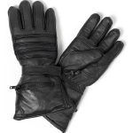 Hot Leathers GVM1001 Men’s Black Leather Gauntlet Glove with Quilted Lining - Image 3