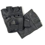 Hot Leathers GVM1004 Unlined Fingerless Leather Gloves with Padded Palm - Image 3