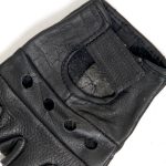 Hot Leathers GVM1004 Unlined Fingerless Leather Gloves with Padded Palm - Image 5
