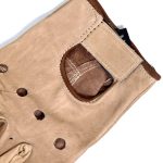 Hot Leathers GVM1005 Brown Unlined Fingerless Leather Gloves with Padded Palm - Image 5