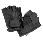Hot Leathers GVM1011 Premium Leather Unlined Fingerless Gloves with Padded Gel Palm - Image 2