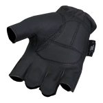 Hot Leathers Midnight Matte Fingerless Leather Gloves GVM1031 - Image 2