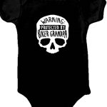 Hot Leathers GYS1038 Biker Grandpa Black Baby Bodysuits - Image 2