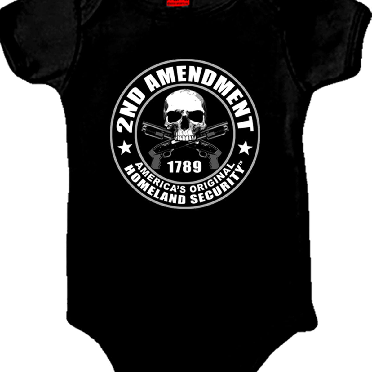 Hot Leathers GYS1053 2nd Amendment America’s Original Homeland Security Baby Bodysuit