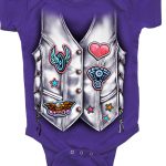 Hot Leathers GYS1058 Girls Leather Vest Baby Bodysuit - Image 2