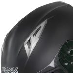 Milwaukee Helmets H500 Flat Black Chit-Chat Black Full Face Motorcycle Helmet with Wireless Communication - Image 11