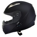 Milwaukee Helmets H500 Flat Black Chit-Chat Black Full Face Motorcycle Helmet with Wireless Communication - Image 2