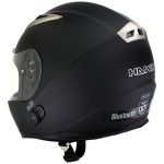Milwaukee Helmets H500 Flat Black Chit-Chat Black Full Face Motorcycle Helmet with Wireless Communication - Image 12