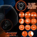 Milwaukee Helmets H510 Gloss Black Chit-Chat Full Face Wireless Motorcycle Helmet-Stream Music-Phone Calls - Image 4